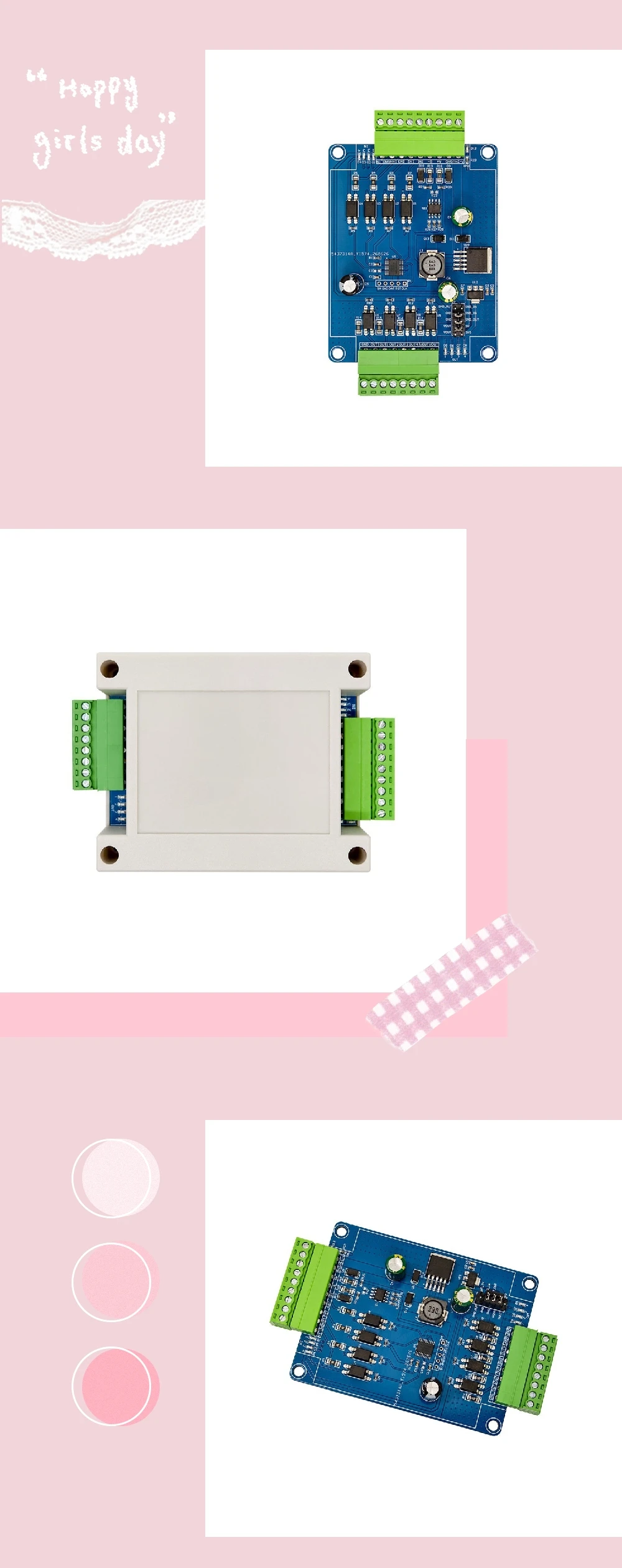 Modbus RTU 4-Channel Digital Switch Acquisition Module RS485 Interface MAX485 Chip Optocoupler Input DC3.3-24V Multi Output Mode