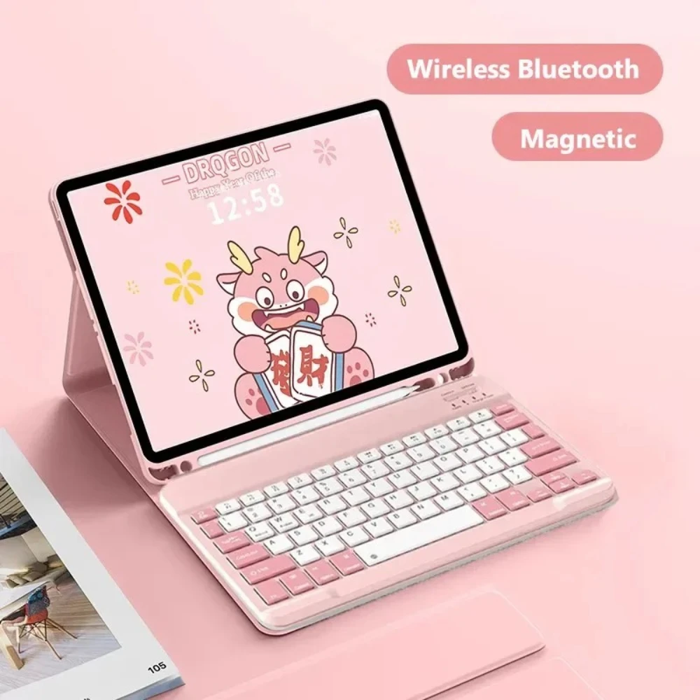 Case for Samsung Galaxy Tab S11 11 Inch 2025 A9 Plus 11 A11 Plus S9 FE S7 S8 A7 T500 10.4 T860 P610 Tablets Keyboard Case Funda