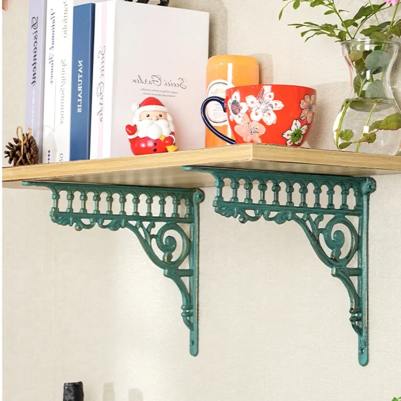 European Style Retro Triangle Iron Support Rack Wall Hanging Load-bearing Hanging Cabinet Frame One-word Partition Bracket