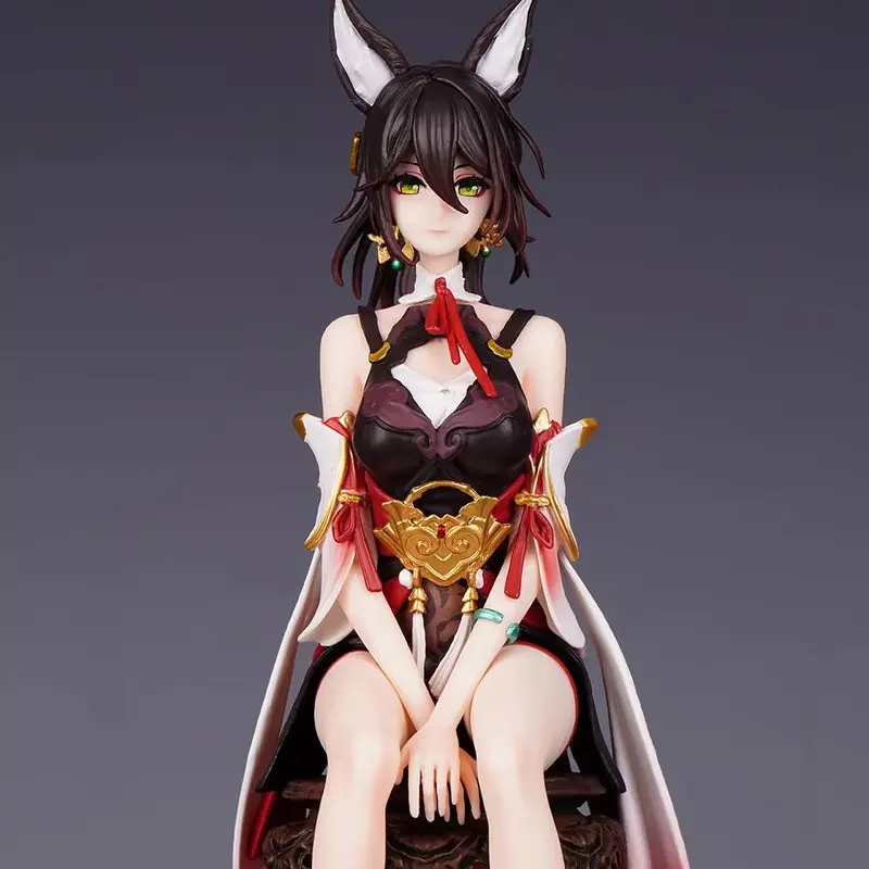 New 28cm Honkai: Star Rail Game Figure Tingyun Elegant Sitting Position Modle Pvc Figure Collection Desktop Decoration Toy