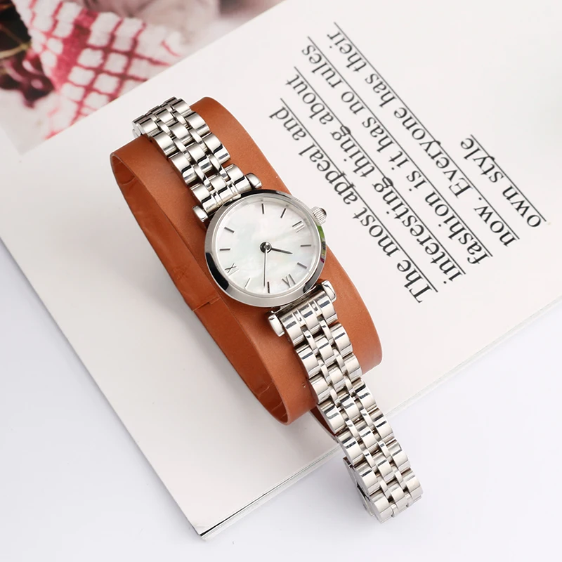 8mm 10mm 12mm 14mm 16mm Stainless Steel Watch Band Strap Bracelet Watchband Butterfly Clasps Silver Buckle For Women