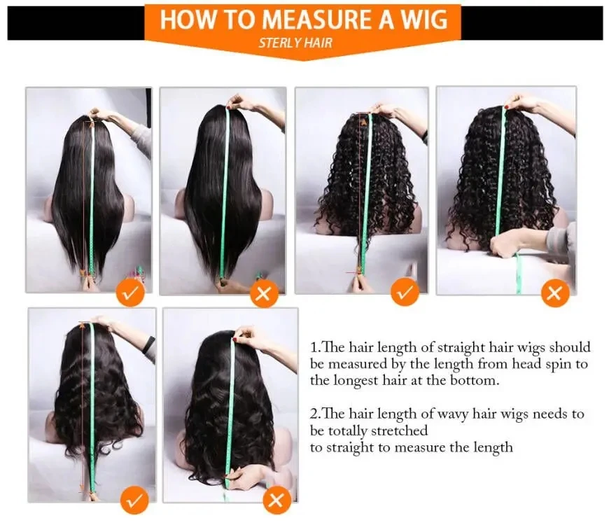 7x6 Lace Naturschwarz Body Wave 13x4 HD Transparente Spitze 13x6 Full Frontal Perücken Vorgezupfte 360 Lace Perücke Echthaarperücken für Frauen – Detail 15