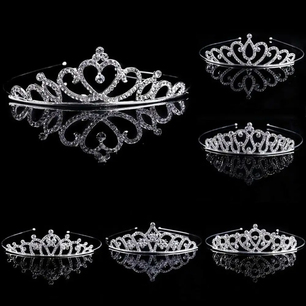 Fashion Headband for Women Rhinestone Crystal Wedding Tiaras Queen Princess Crown Bride Hair Accessories