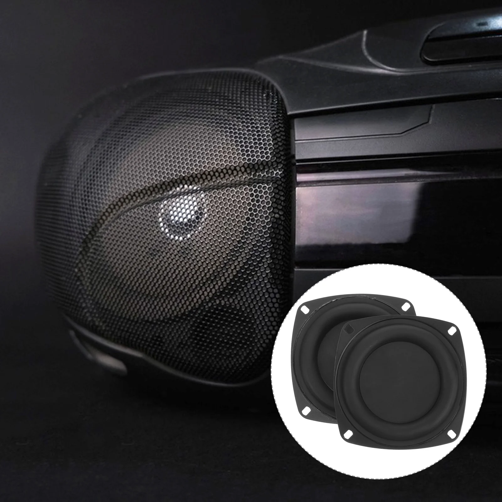 

2Pcs Bass Speaker Membrane Vibrating Diaphragm Replacement 4 Inch Car Speaker Parts Loudspeaker Repair Plate Accessory