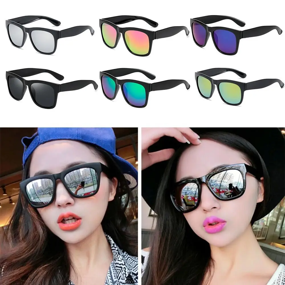 Unisex Large Frame Sunglasses Fashionable UV 385 Protection Square Frame Sunglasses Eyewear Perfect for Daily and Photography