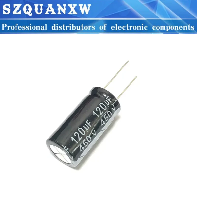 

10pcs/lot 450V 120UF 450V120UF 18*30 New Straight Plug-in Aluminum Electrolytic Capacitor Size：18x30（MM）