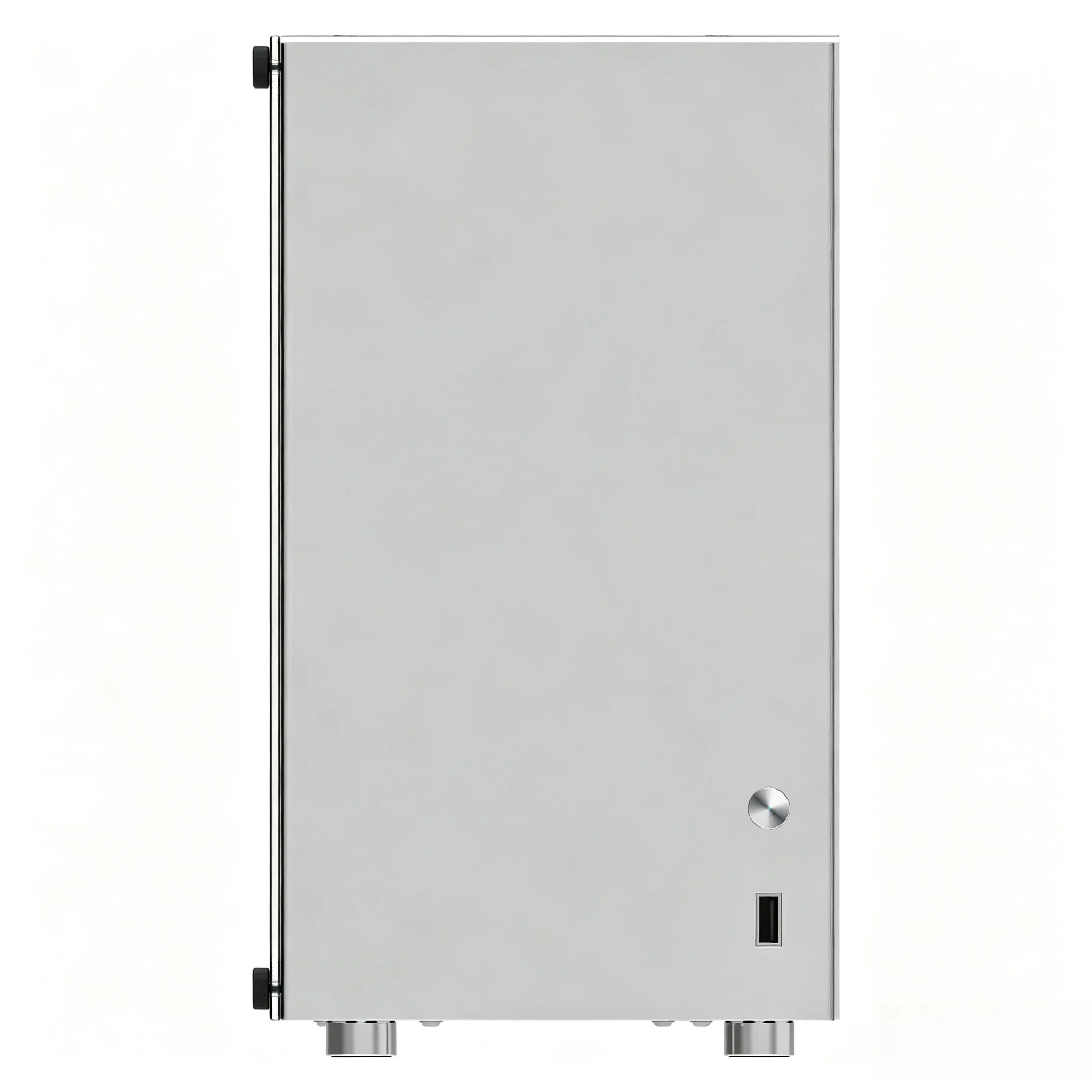 Vertical Micro ATX Computer Case Model C2P, Aluminum Frame, Side Panel Window, Compatible with MATX, DTX and ITX Mainboards