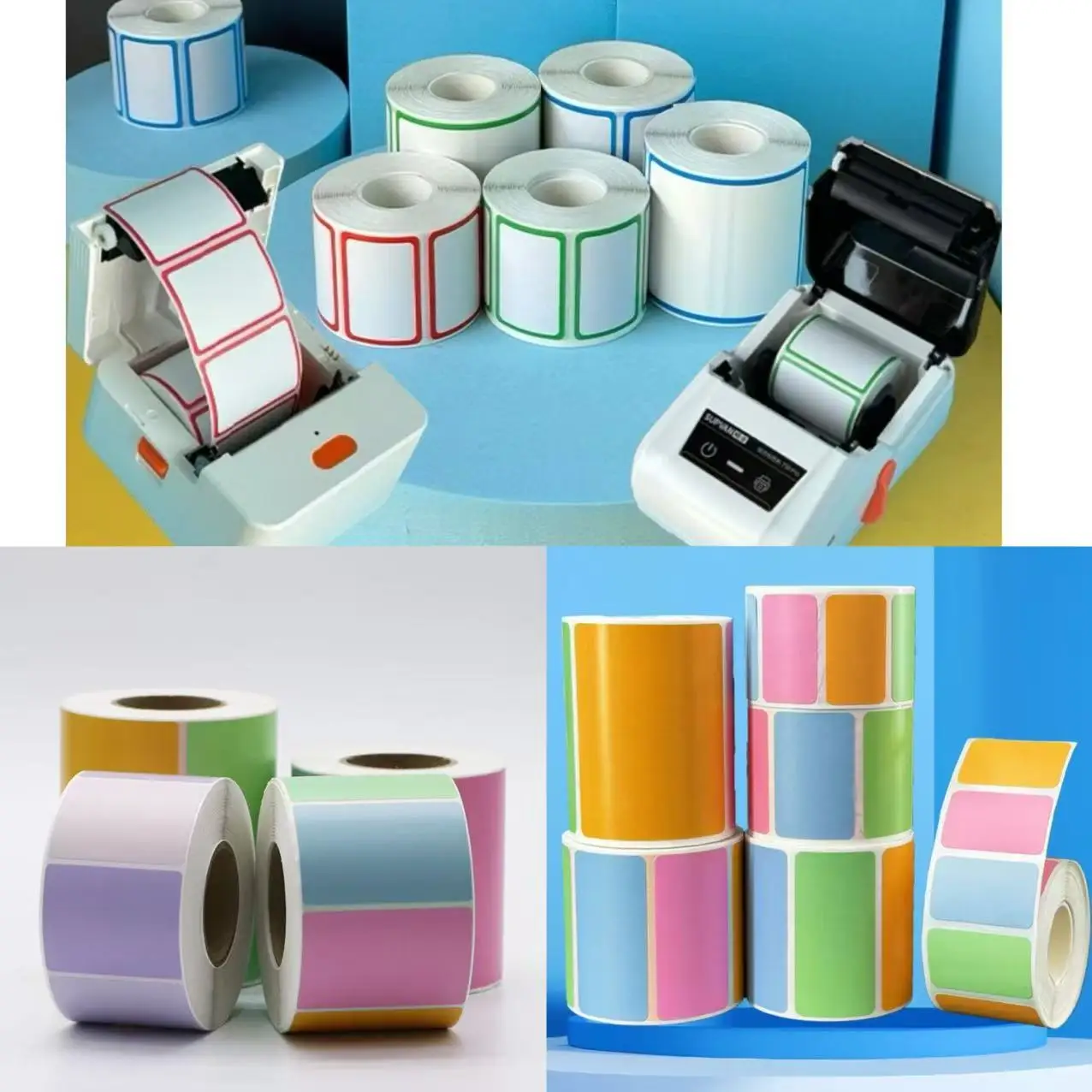 

For Marklife P50 Phomemo M110 / M220 / M200, QLabel E210 Clabel 221B Printer white and color thermal sticker label