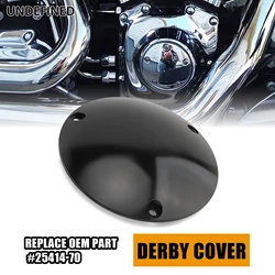 Motorcycle Skull Domed Derby Cover for Harley Shovelhead Softail Dyna Touring FL FXST FLT FX FXR FXD FLST 1970-1998 Black Chrome