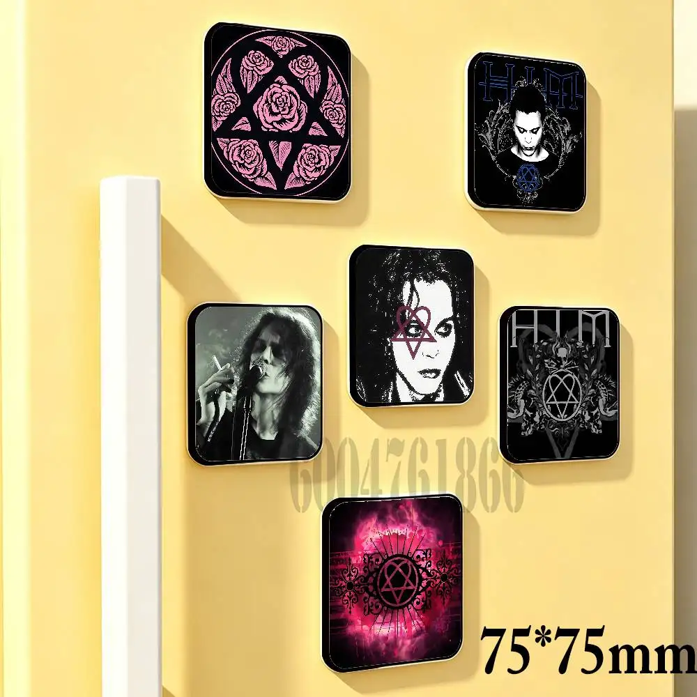 H-His Infernal Majesty 75mm Square Cute Fridge Magnet Refrigerator Magnet Apartment Decor Gift For Friends Collection