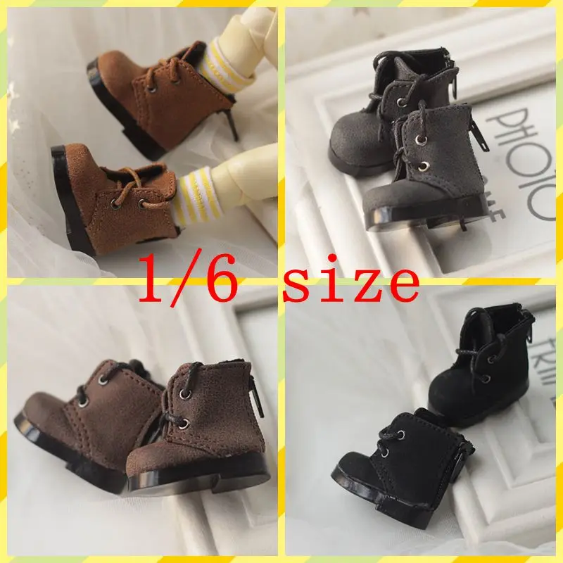 70cm 1/3 1/4 1/6 Yosd Woman Man Boy Girl SD AOD DOD BJD MSD Dollfie Synthetic Leather Shoes Black Gery YG412