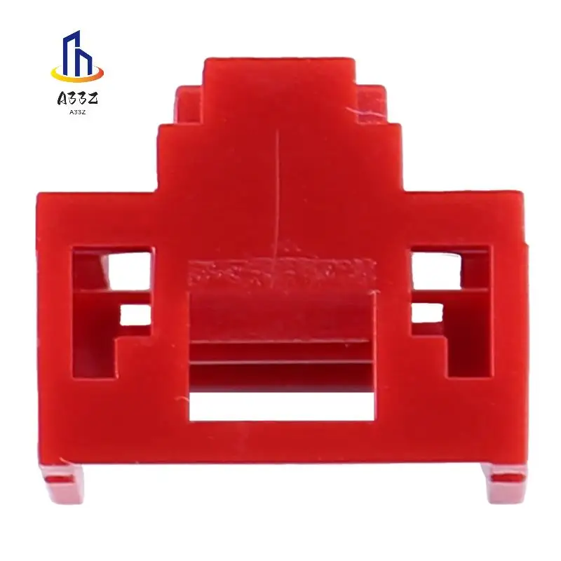 

A33Z-400Pcs Красный порт RJ45 Ethernet LAN Hub Антипылезащитная заглушка Защитная крышка с фирменным замком и ключом