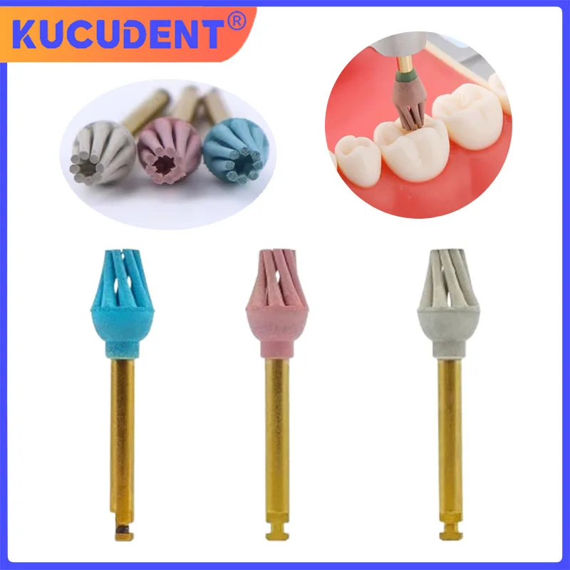 

1Pc Dental Polishing System Rubber Helicoid Discs Spiral Brush Polisher for Dental Composite Resin Coarse/Medium/Fine RA