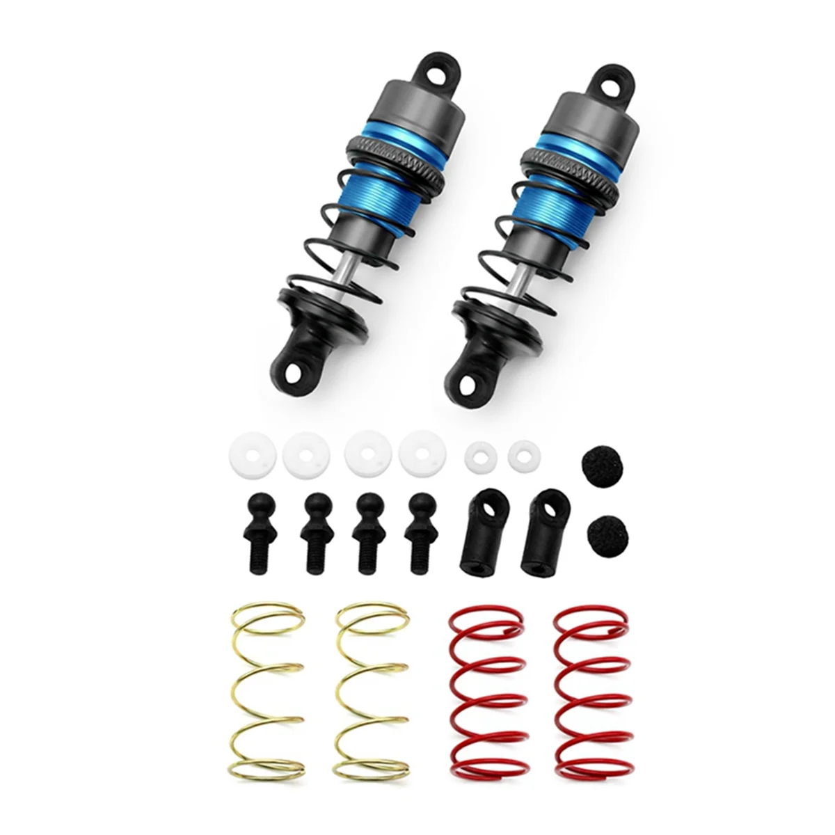 1/10 1Pair of Metal Hydraulic Shock Absorbers RC Remote Control Car Flat Racing Drift Car (63mm)