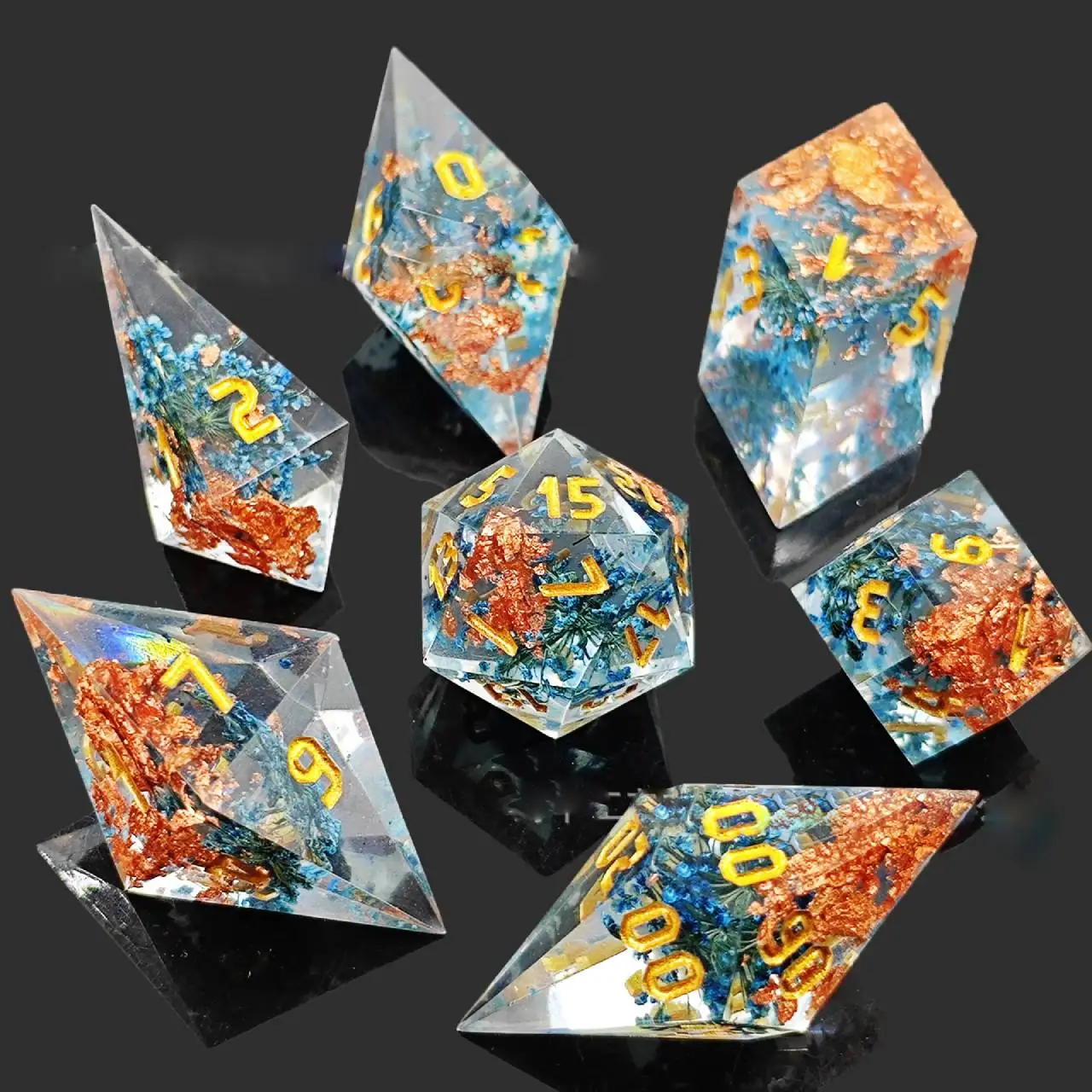 

Resin Dices COC Cthulhu Roleplaying Game Polyhedral Dice DND for Dungeons & Dragons Role-playing Board Game TRPG Dice