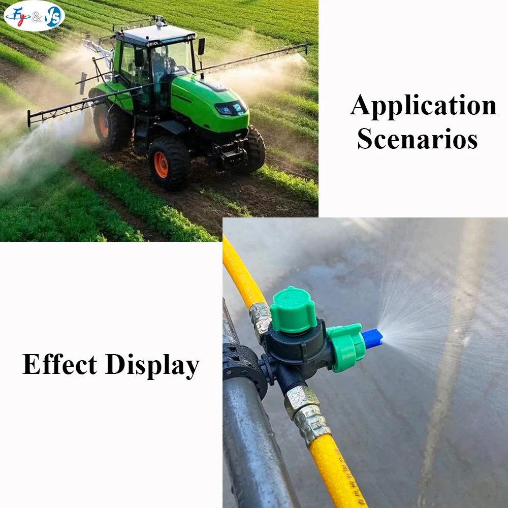 Premium Stainless Steel Core Nozzle, Fan-shaped Windproof High Pressure Anti-drift Agricultural Atomizing Nozzle