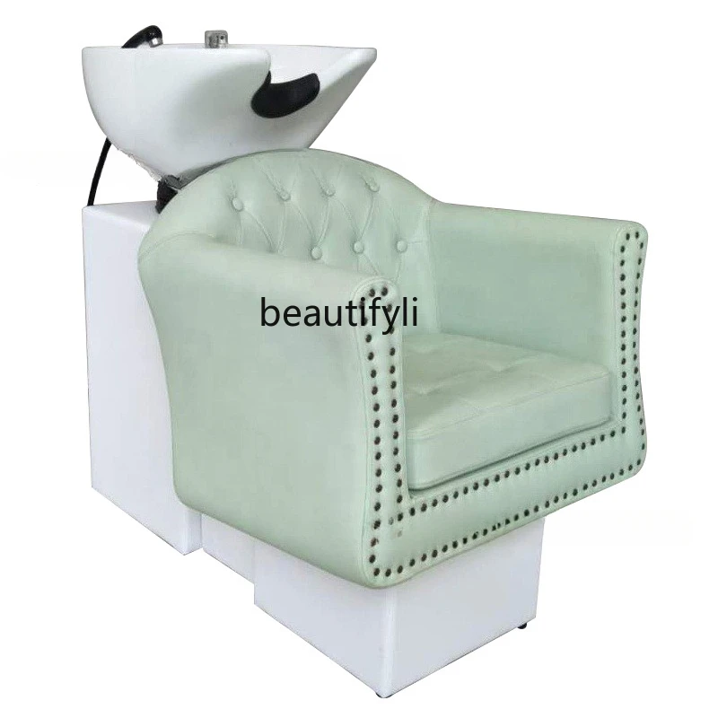 

Modern Shampoo Chair Hair Saloon Dedicated Sitting Hair Salon Half Lying Flushing Bed Hair Salon Furniture