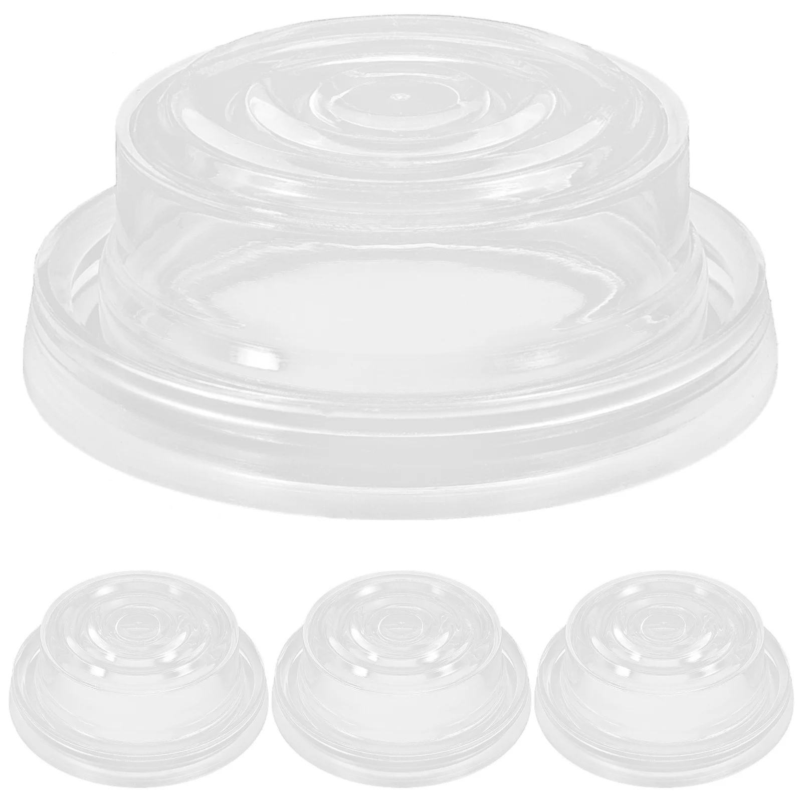 4 قطع من مضخة الثدي الشفافة، مضخة تفريغ سيليكون متينة وآمنة لمستلزمات الرضاعة الطبيعية ومستلزمات الثدي #2