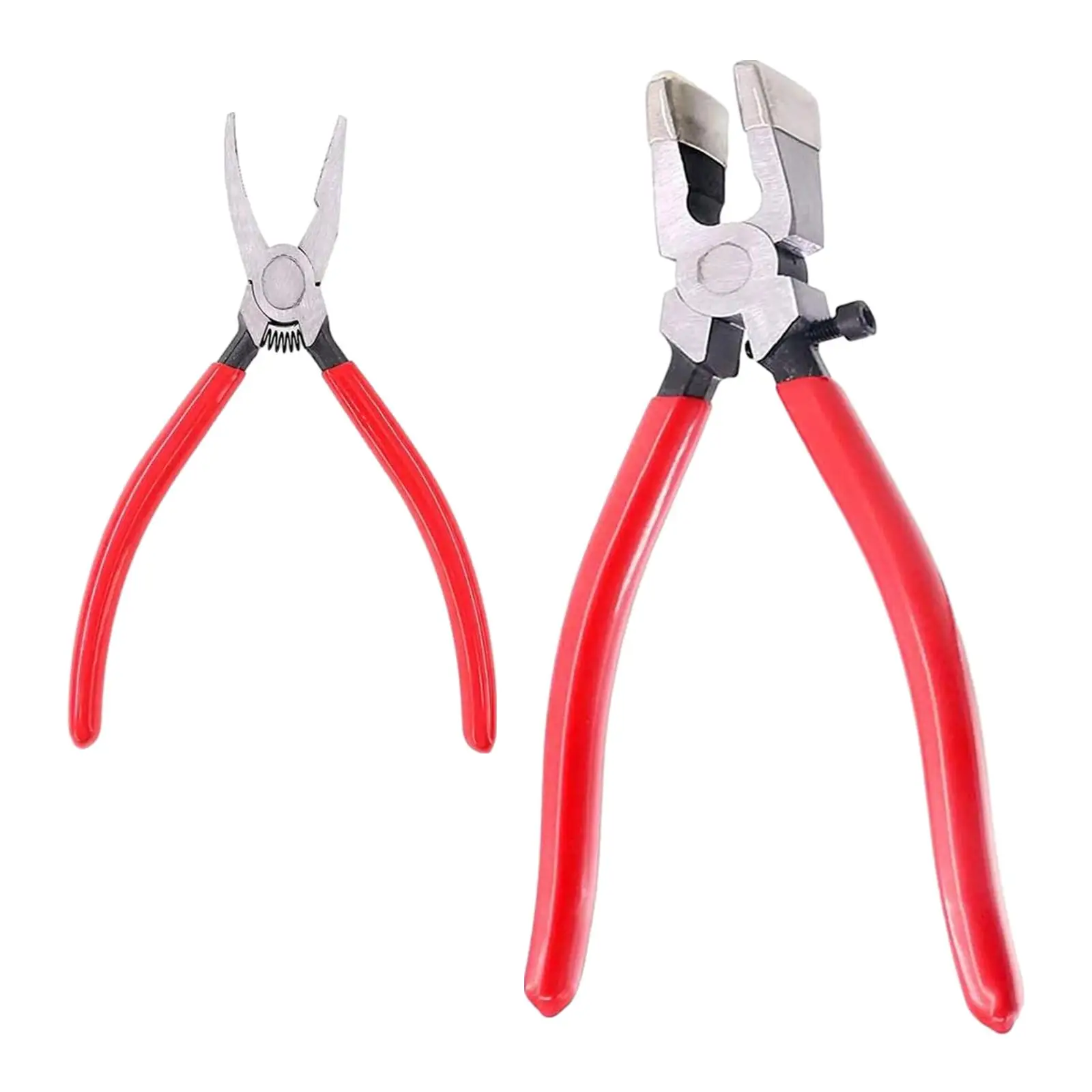 Glass Running Pliers Tool Steel Glass Cutting Tool Key Fob Pliers Glass Breaking Pliers for Mosaic Art Fusing Stained Glass