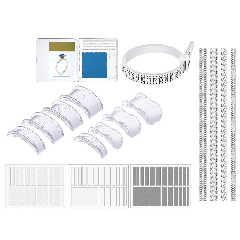 71 Stück Ringgrößenversteller für lose Ringe, unsichtbare Ringe, Resizer, Abstandshalter, selbstklebende Blätter, um Ringe klein