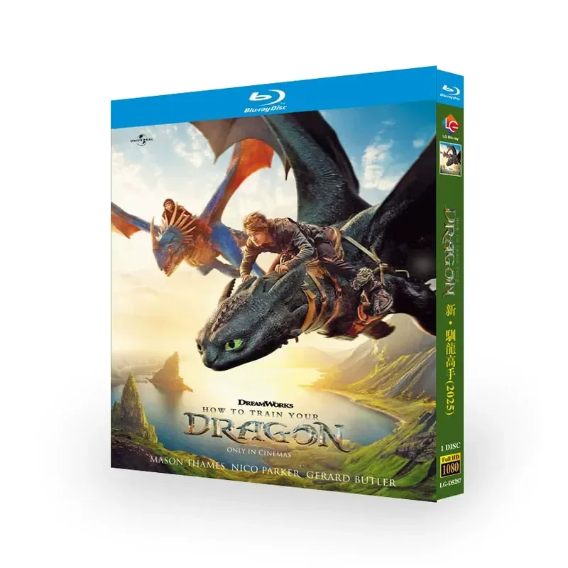 New Dragon Master 2025 Blu-ray Movie Disc High Definition Image Quality Chinese and English Double Subtitles DreamWorks