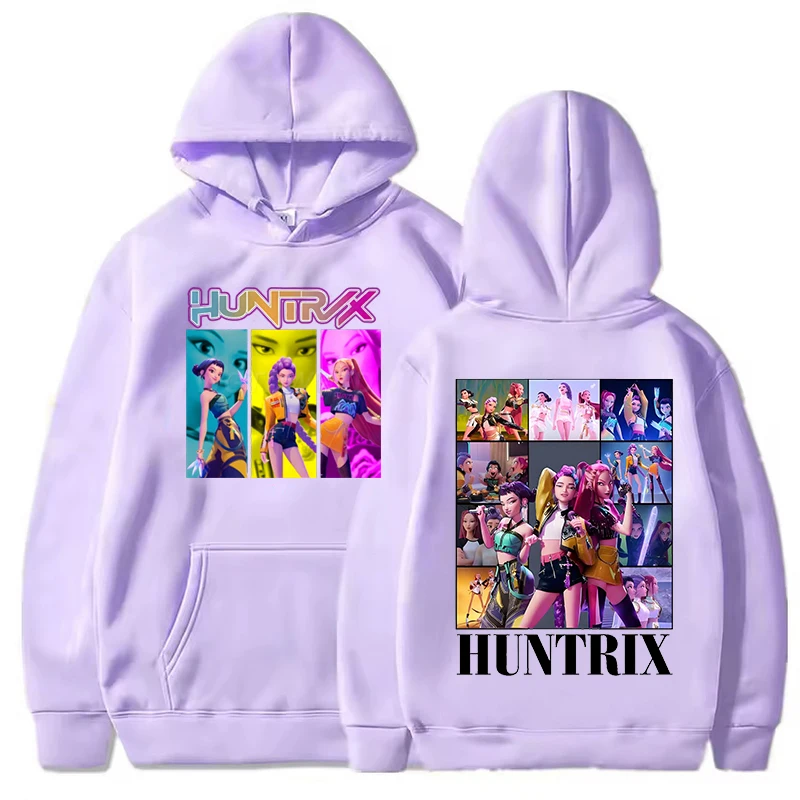 Film KPop Demon Hunters Huntrix Hoodies Mode Hip Hop Hoody Mannen Vrouwen Kleding Lange Mouw Trui Unsiex Outfit