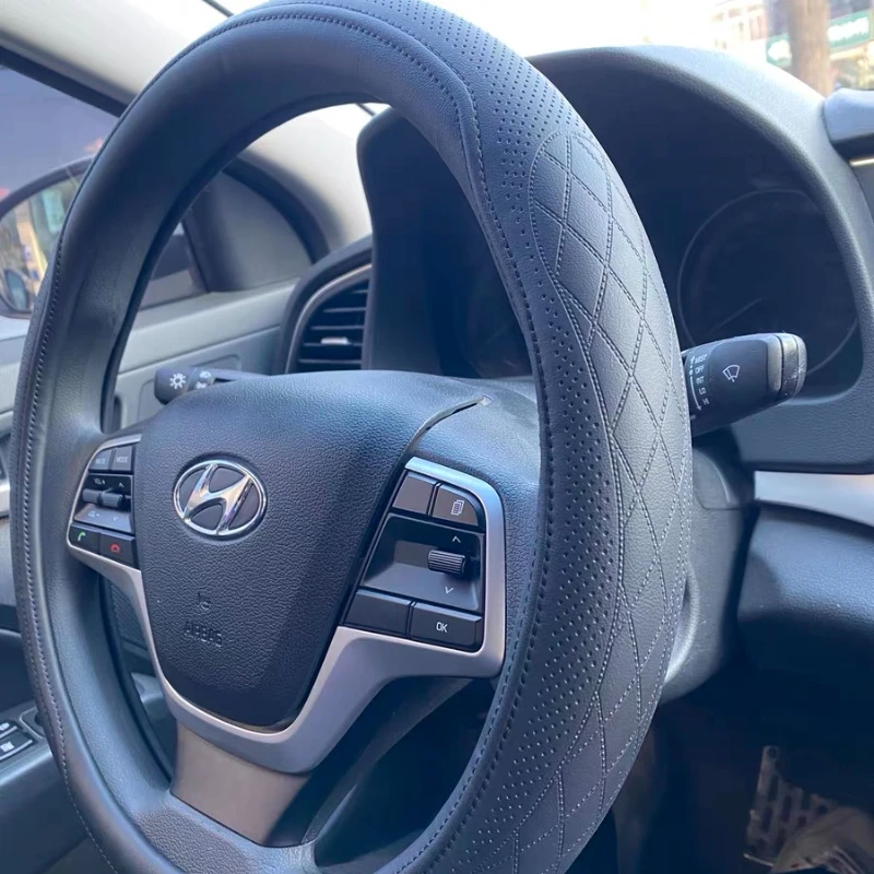 Leather Steering Cover 2
