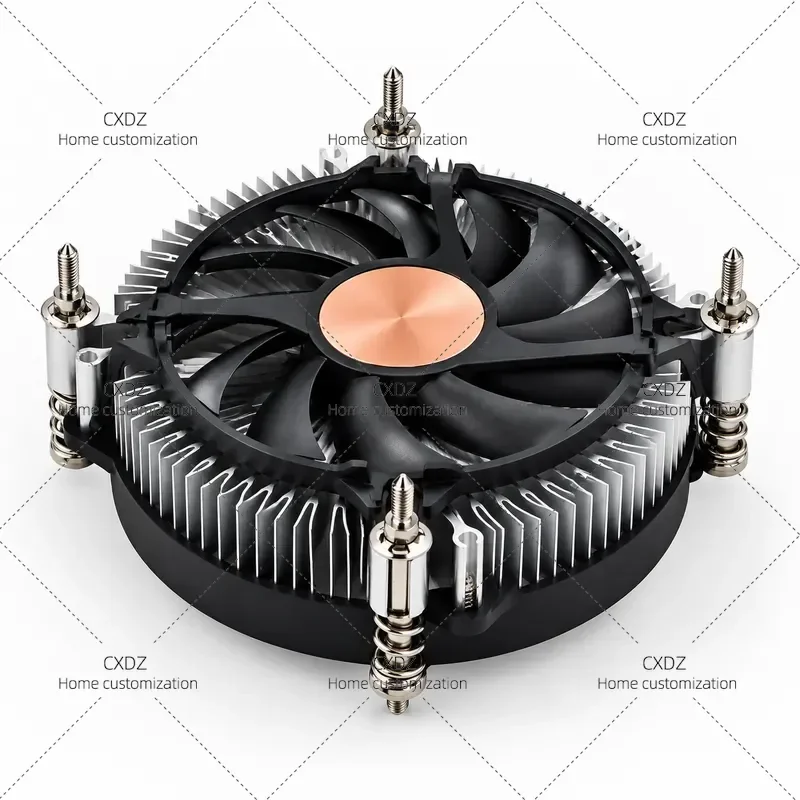 31mm Ultra Thin Press Down CPU Air Cooler Radiator for A1151 1200 1700 Mini Small Main Chassis Fan