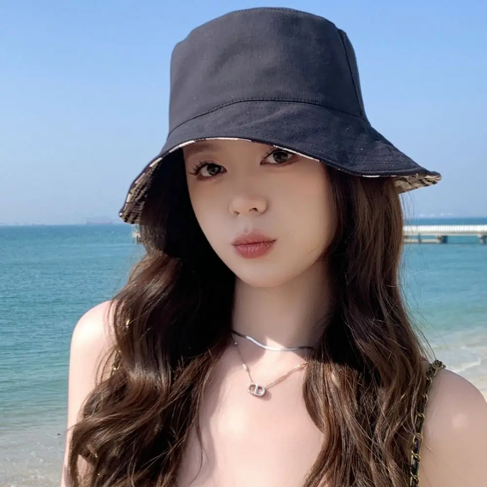 Windbreak Rope Sun Protection Hat Double Sided Wearing Big Brim Summer Cap Breathable Wear-resistant Fishermen Cap