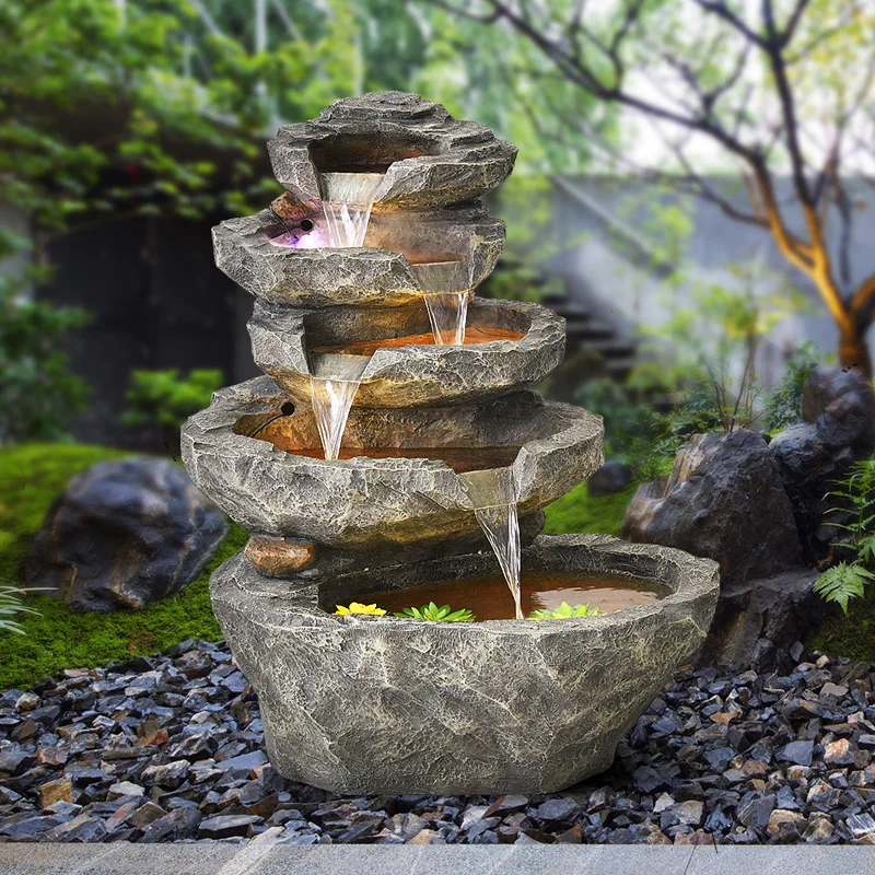 Rockery water fountain landscaping garden courtyard decoration indoor decoration outdoor landscape