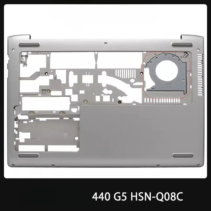 

HC новый нижний чехол для ноутбуков Probook 440 G5 HSN-Q08C, нижняя нижняя часть корпуса, запасные части, аксессуары, серебряный чехол