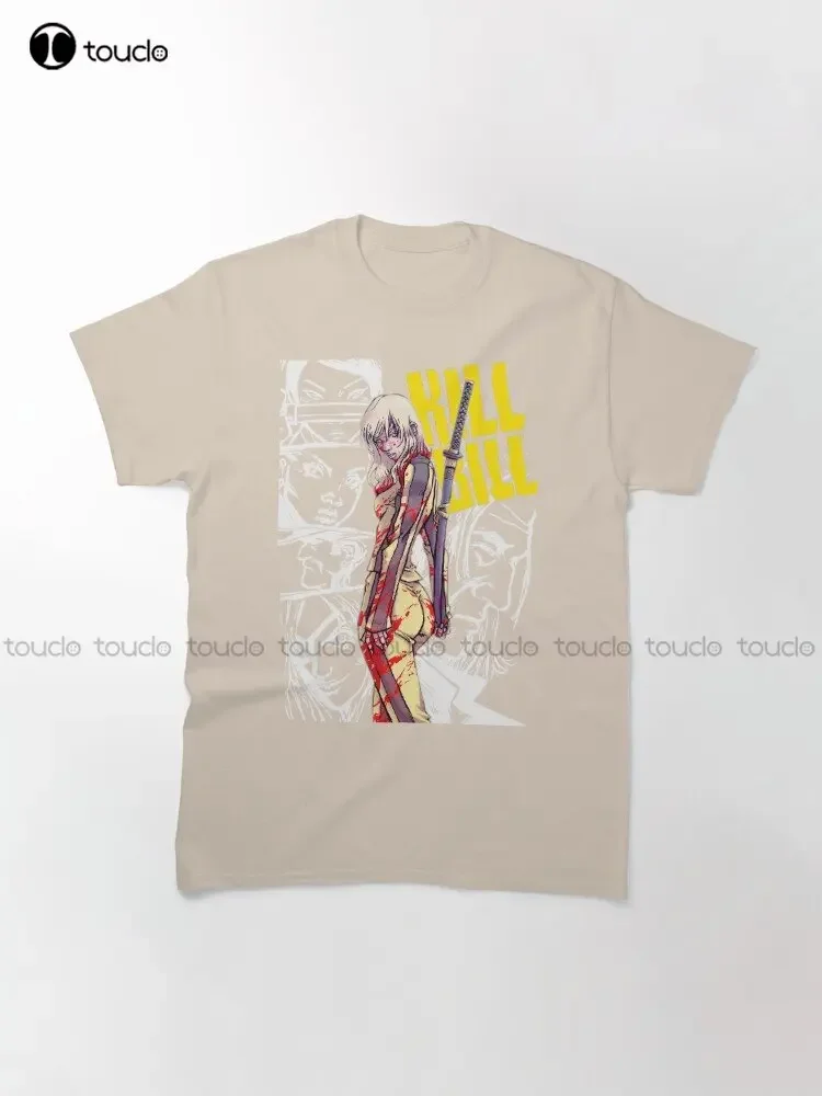 Kill Bill Anime T-Shirt Custom Aldult Teen Unisex Digital Printing Tee Shirts Funny Art Streetwear Cartoon Tee Custom Gift