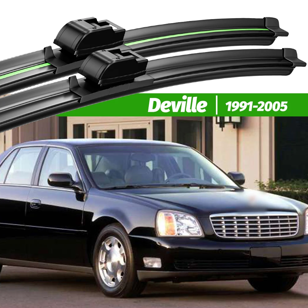 

For Cadillac Deville 1991-2005 2pcs Front Windshield Wiper Blades 1997 1998 2000 2002 2003 2004 Windscreen Window Accessories