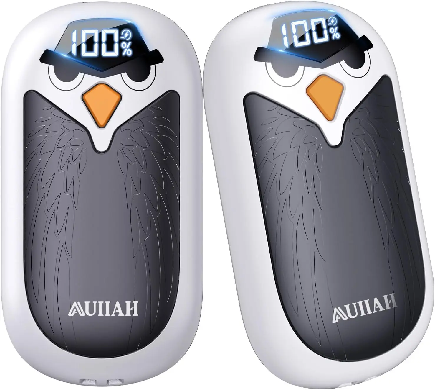 

Rechargeable Hand Warmers 2 Pack with LED, 4 Heat Settings, Fast Heating for Camping, Hunting, Commuting – Gift for Men Women