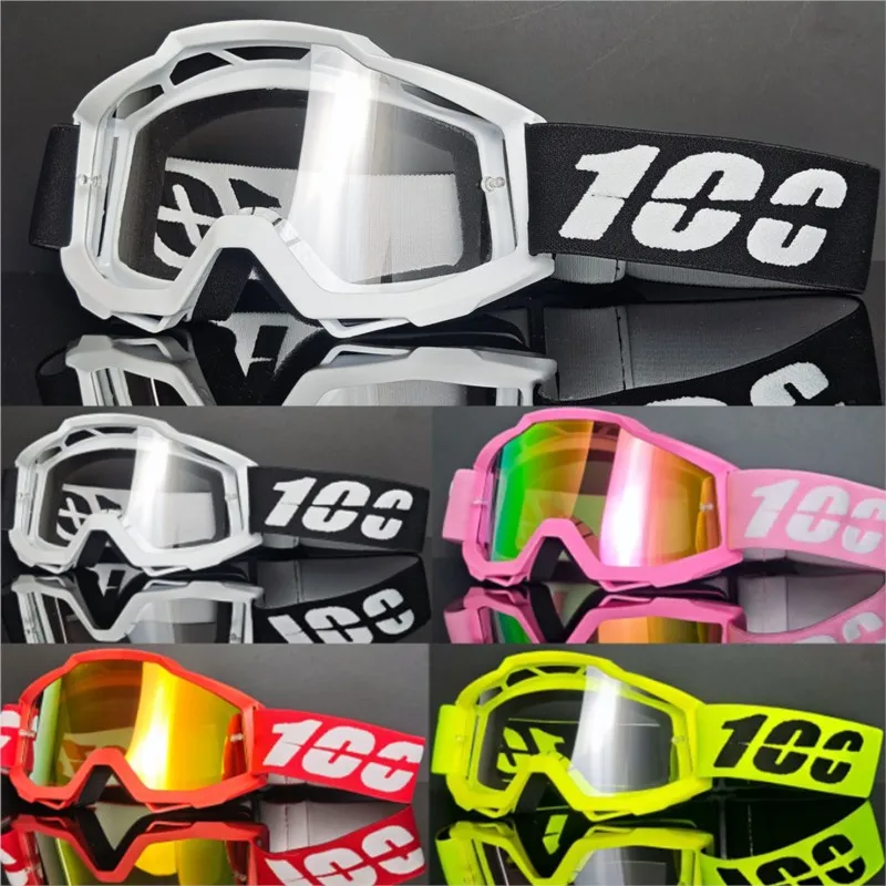 Óculos de Motocross Universais com Lente PC Premium, Antiareia e Antivento