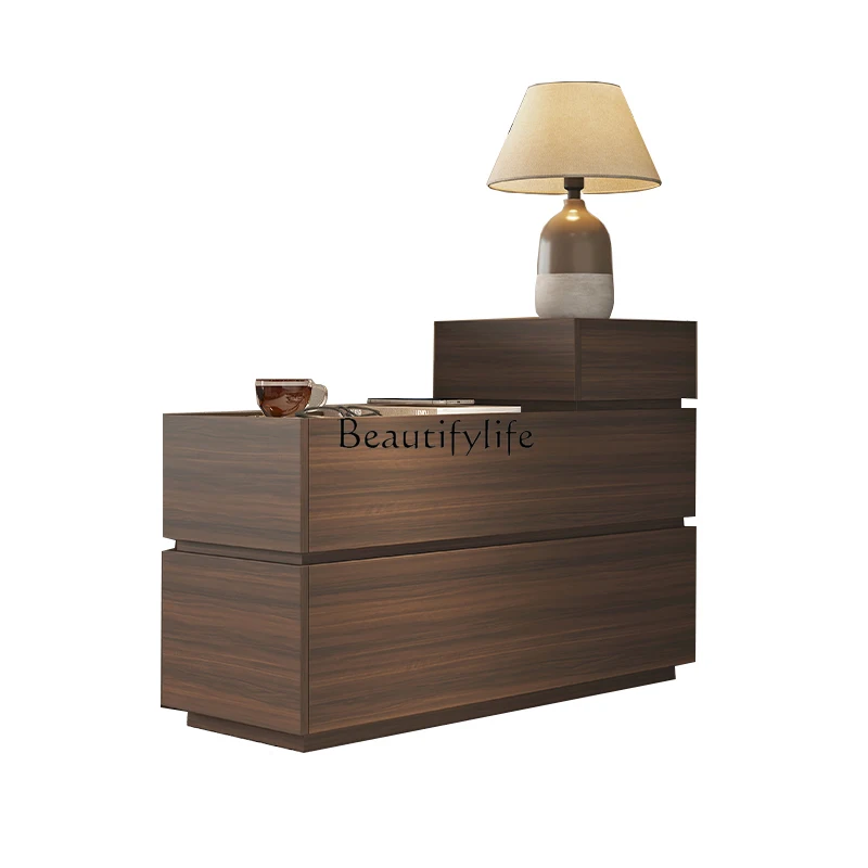 

Italian minimalist sofa side few modern simple light luxury high-end side cabinet