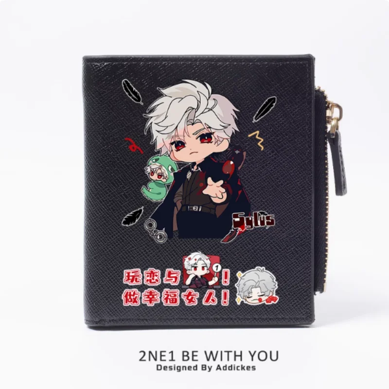 Anime Sylus Love and Deepspace Fashion Wallet PU Purse Card Coin Zipper Money Bag Cosplay Gift B1871