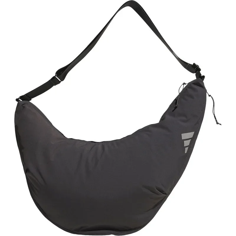 Adidas Unisex Zipper Sports Shoulder Messenger Bag for Men Women, New Casual Daily Storage Bag JM3400