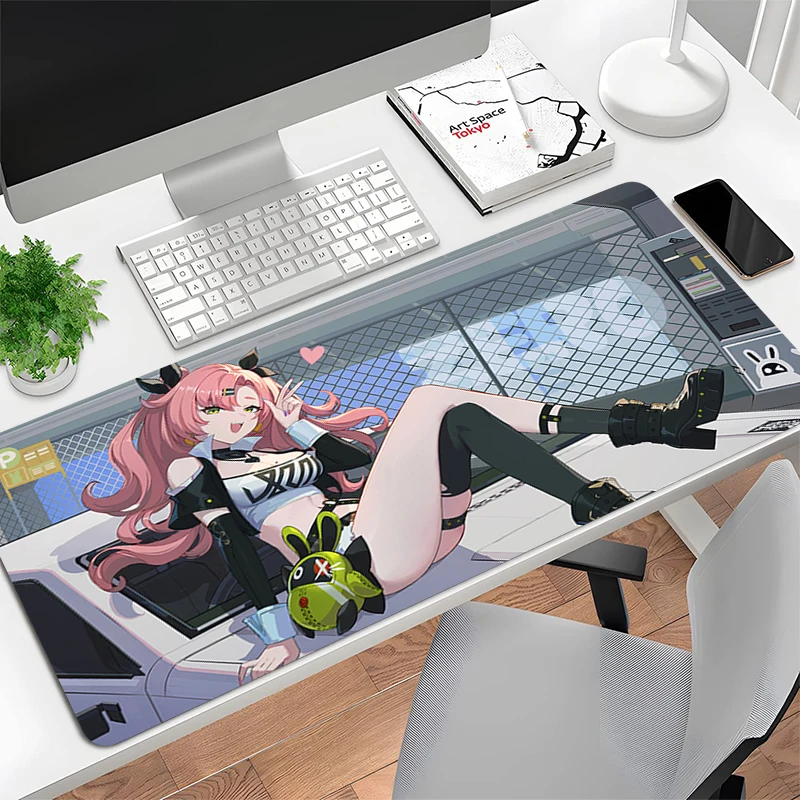 نيكول ديمارا-لوحة ماوس للألعاب ، إكسسوارات كمبيوتر مكتبي ، واقي مكتبي ، سجادة ألعاب أنيمي ، منطقة بلا زينات صفر