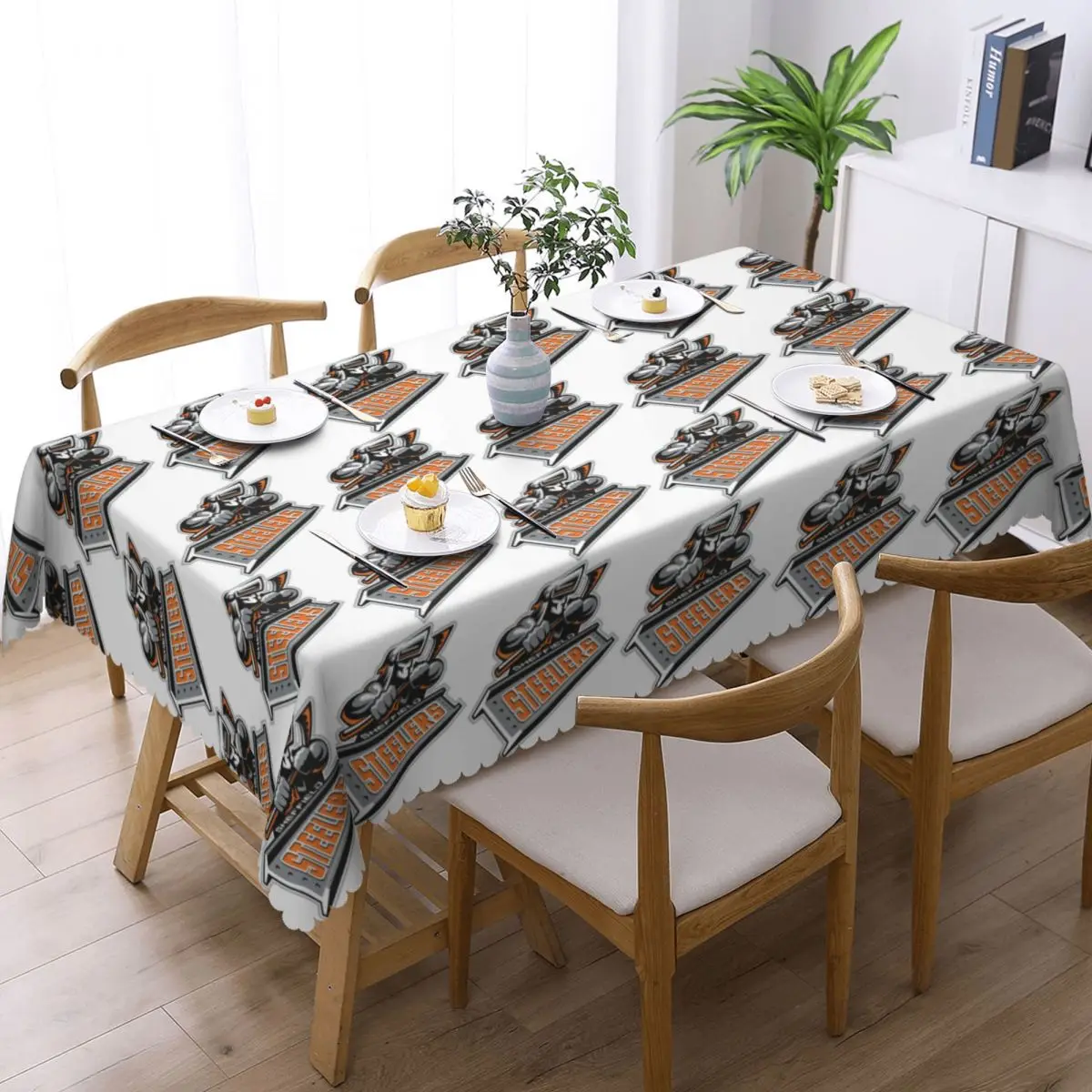 The Sheffield Steelers Tablecloth Restaurant Kitchen Rectangular Tablecloth Festival Party Tablecloth Outdoor Dining Table Cover