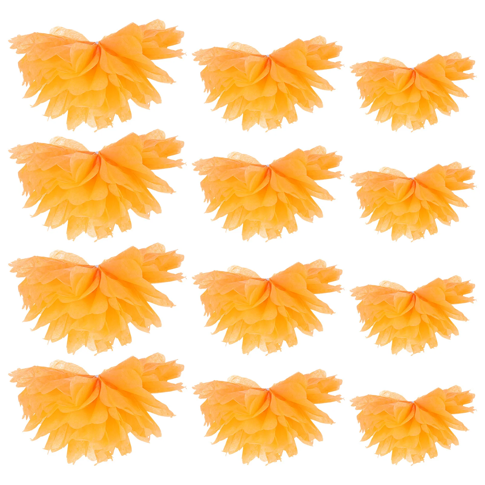 

12Pcs Paper Pom Poms Fancy Decoration for Parties Distinctive Unique Festive Atmosphere Paper Pom Poms Flower Balls