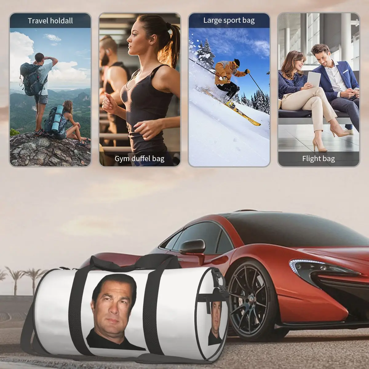 ستيفن سيغال حقيبة رياضية كبيرة واق من المطر مقاومة للماء حقائب سفر حقائب اليد حقيبة اللياقة البدنية