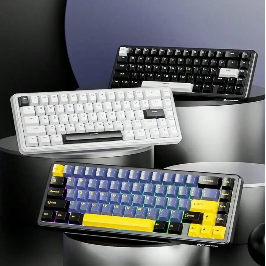 X65HE Magnetic Axis Mechanical Keyboard Contour Side Engraved Wired RGB Low Latency 8K Polling Rate Magnetic Axis