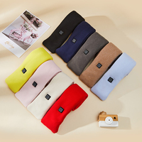 USB Women Men Heating Scarf Temperature Scarf 3 Gears Wrap Fleece Washable Electric Neck Warmer Not Inclound Battery for Camping