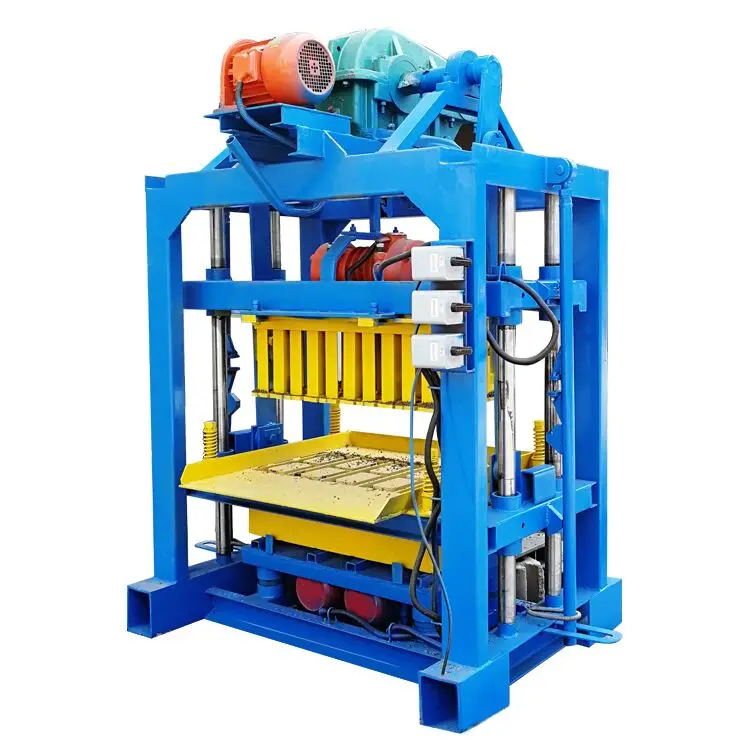 Semi-Automatic Electric Brick Press Machine, High Pressure for Compacted Hollow Blocks and Solid Bricks, Low Maintenance Cost
