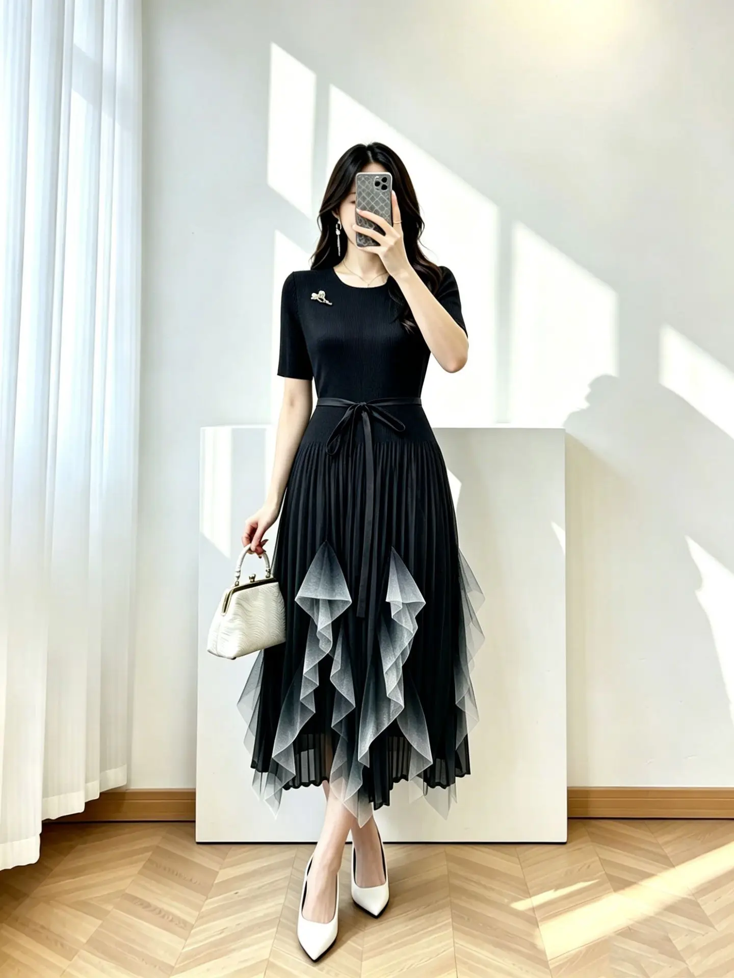 Directly From The Manufacturer 2026 Summer New Fairy Gentle Wind Waist Thin Platycodon Gradual Change Skirt Elegant Dress