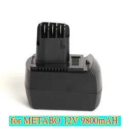 Batterie de remplacement Ni-MH 12V 100% mAh pour METABO 6.02151.50 BZ12SP BS 12 SP, BSZ 12, BZ 12 SP, SSP 12, ULA96, nouveauté 9