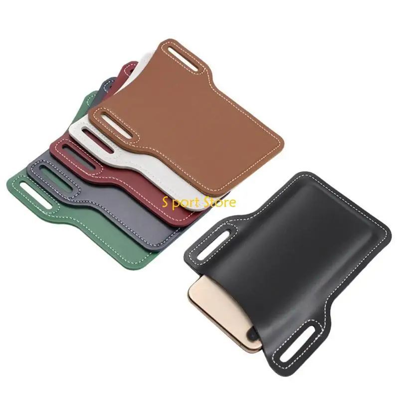 U2JB Mens Phone Loop Holster Belt Purse Phone Sheath Running Travel Waist Bag
