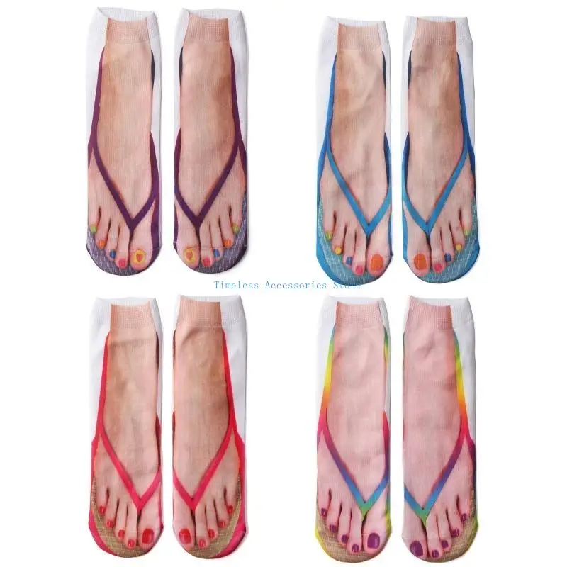 97QE Otoño Invierno Acogedores Calcetines cálidos para dormir Calcetines tobilleros corte bajo Patrón novedoso