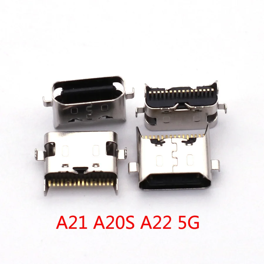 10 قطعة لسامسونج غالاكسي S24 S23 S22 S21 S20 زائد الترا A22 A12 A11 A51 A71 A52 A72 A73 A03S USB شحن ميناء موصل شاحن
